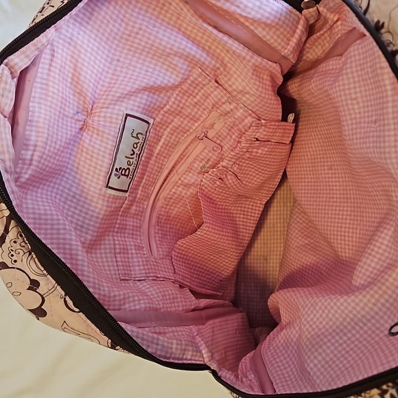 Pink and Brown Paisley Backpack - Picture 4 of 14